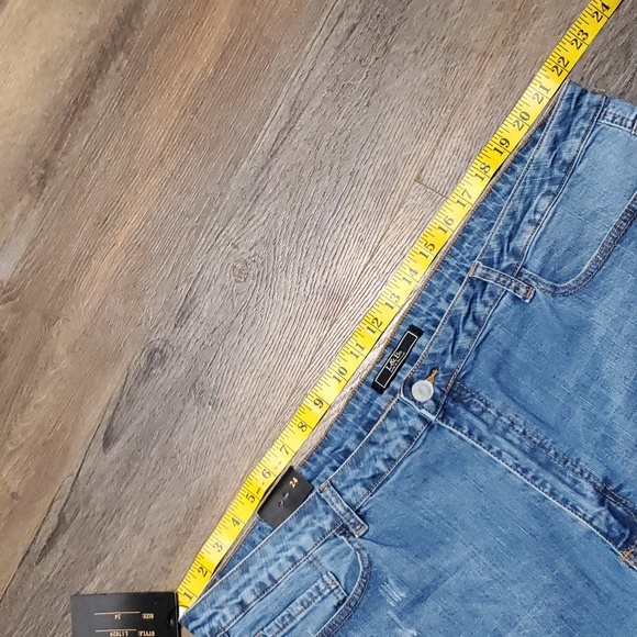 Lucky & Blessed Blue Embroidered Boyfriend Women Jeans - Set of 2 Diff Pairs - Picture 7 of 15